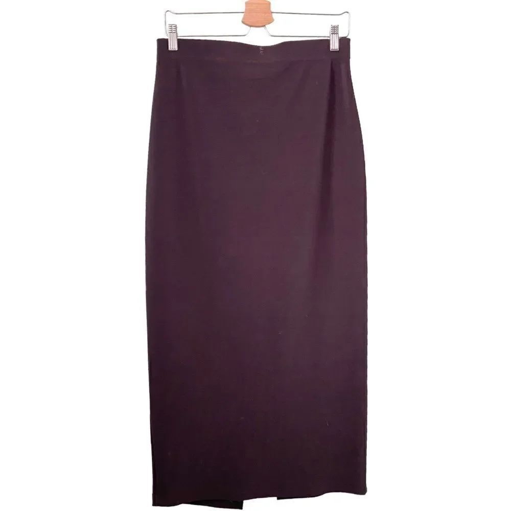 Vintage Luly K Black Midi Pencil Skirt Made in USA in Size Large